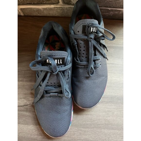 Nobull Outwork Shoes Gym Workout Gum Bottom Lace Up Navy Blue Mens 7.5 Womens 9 - Picture 9 of 14